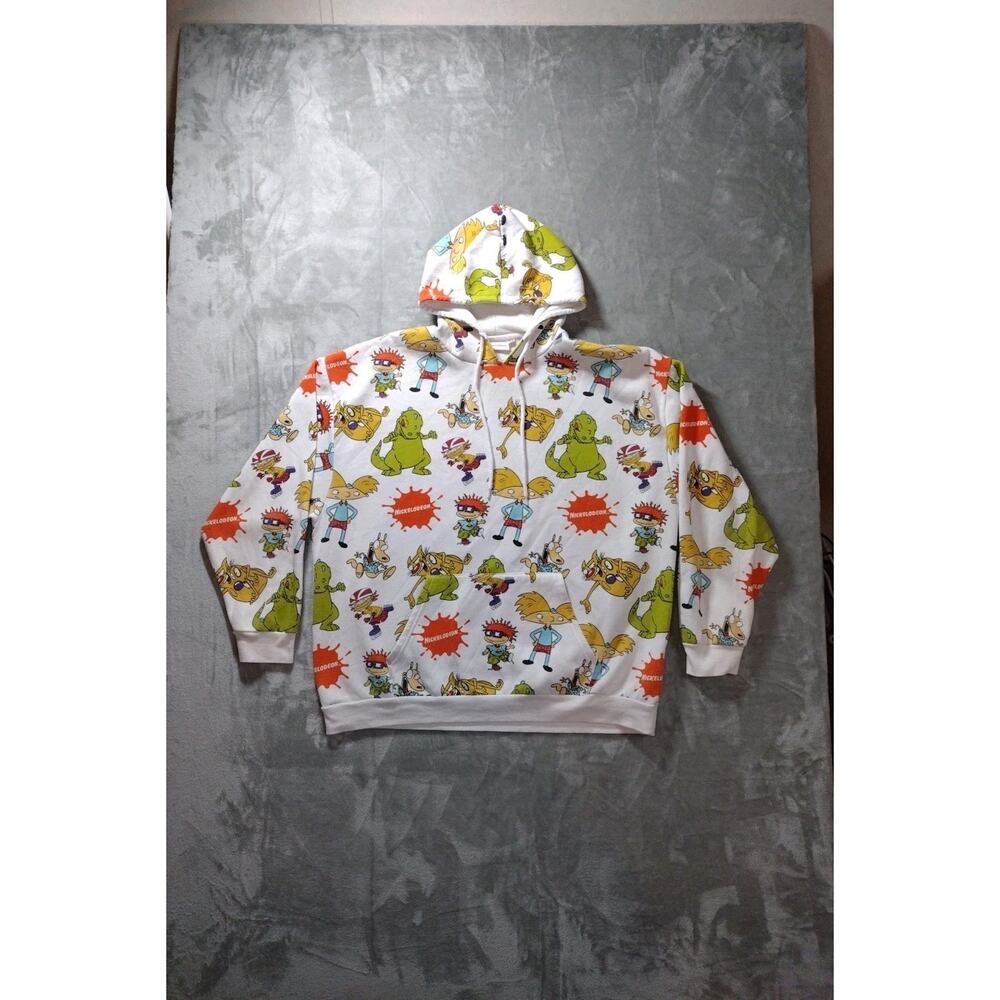 Rugrats Sweatshirt Mens 2XL All Over Print Cartoon Retro Americana Y2K - Repair